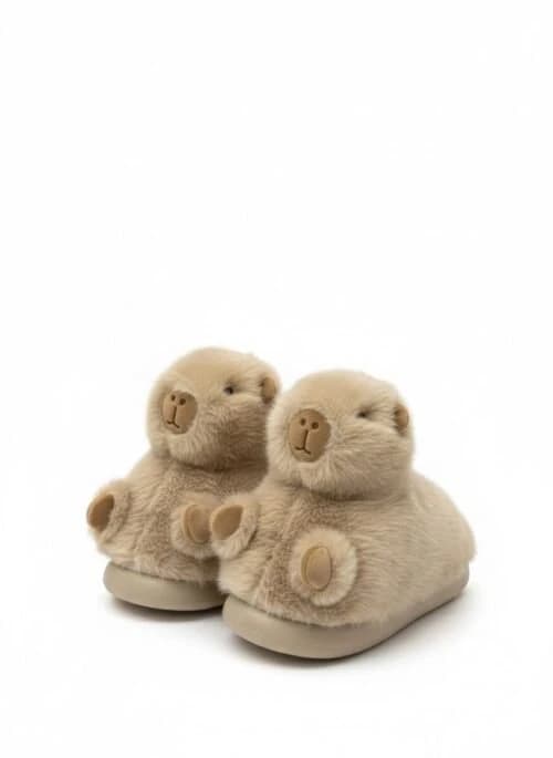 Bear Plush Slippers