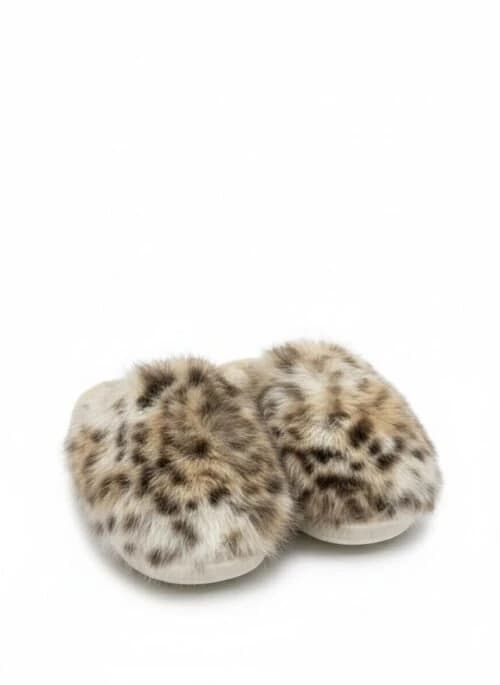 Leopard Plush Slippers