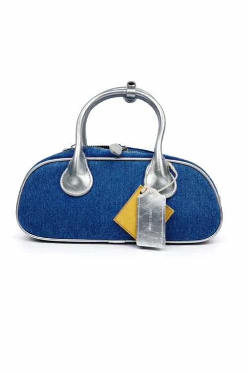 Denim Silver Mini Bag