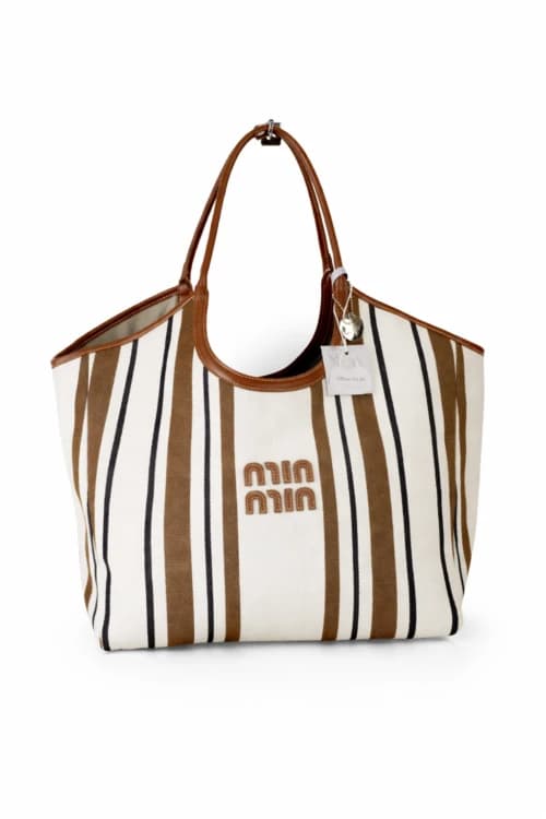Striped Canvas Tote