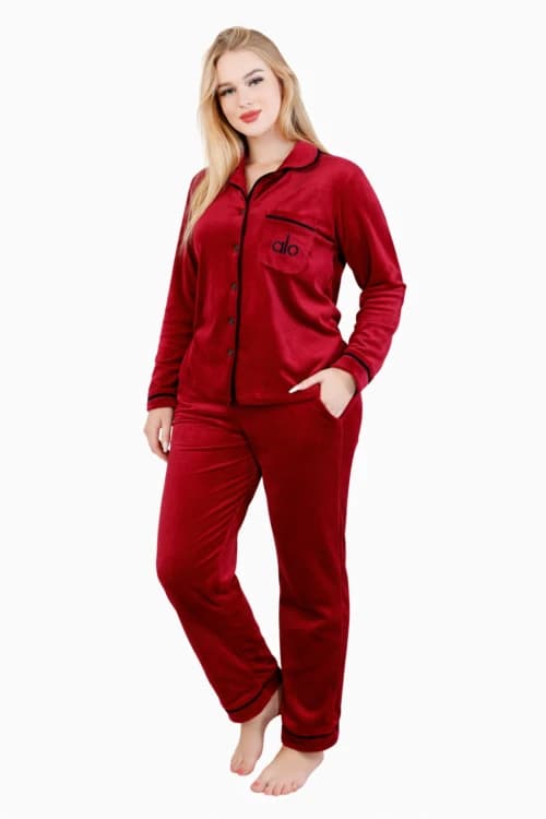 Solid Velvet Pajama