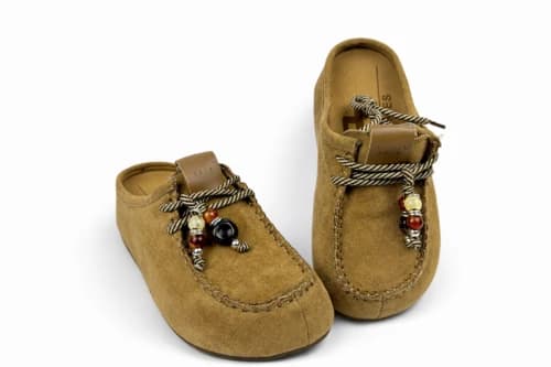 Suede Bead Clog