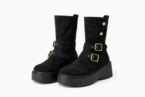 Buckle Platform Boot